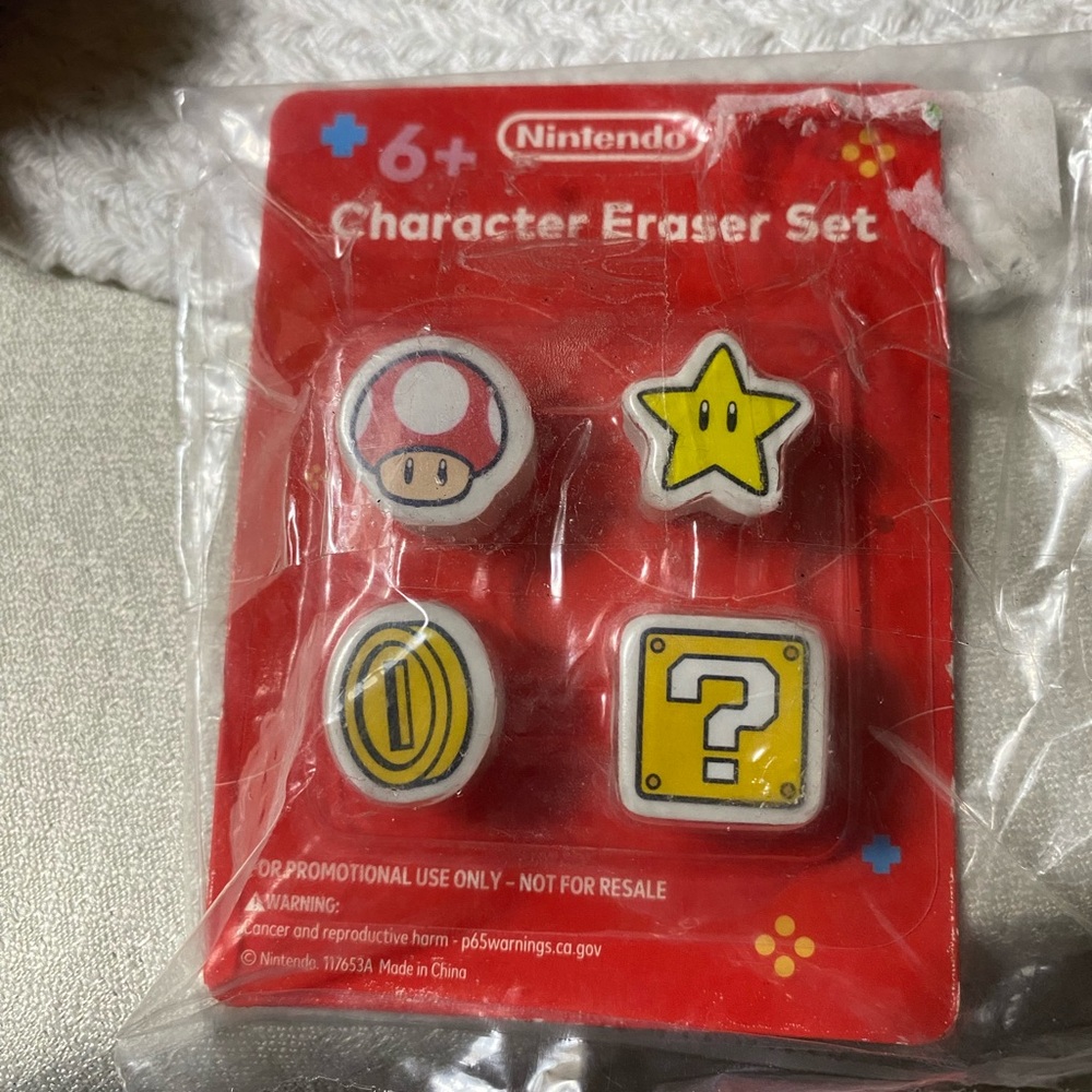 Nintendo 2023 Character Eraser Collection